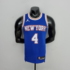 75th Anniversary Ross #4 New York Knicks Jordan Limited Blue NBA Jersey