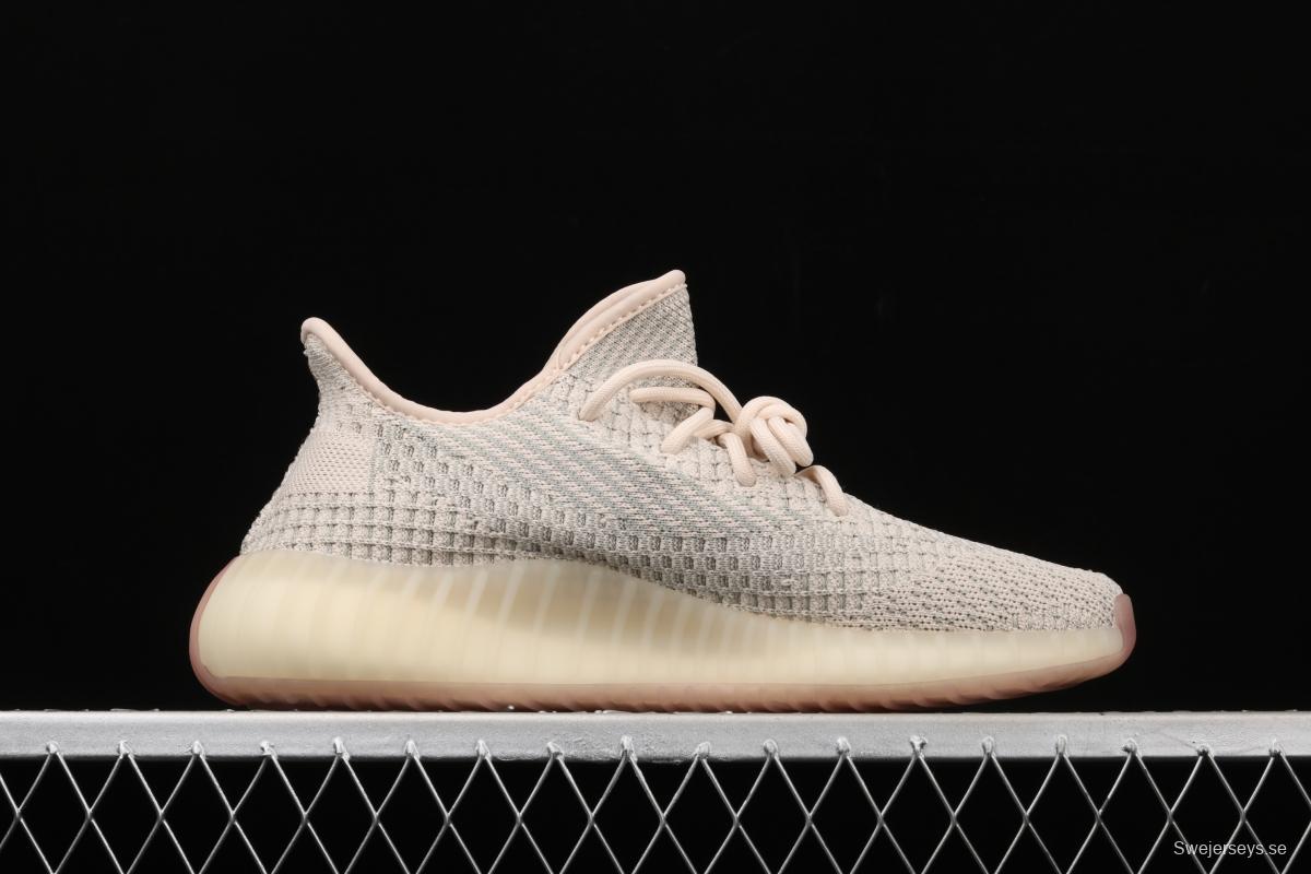 Adidas Yeezy Boost 350 V2 FW3042 Darth Coconut 350 second generation hollowed-out swans make color matching BASF Boost original during the day