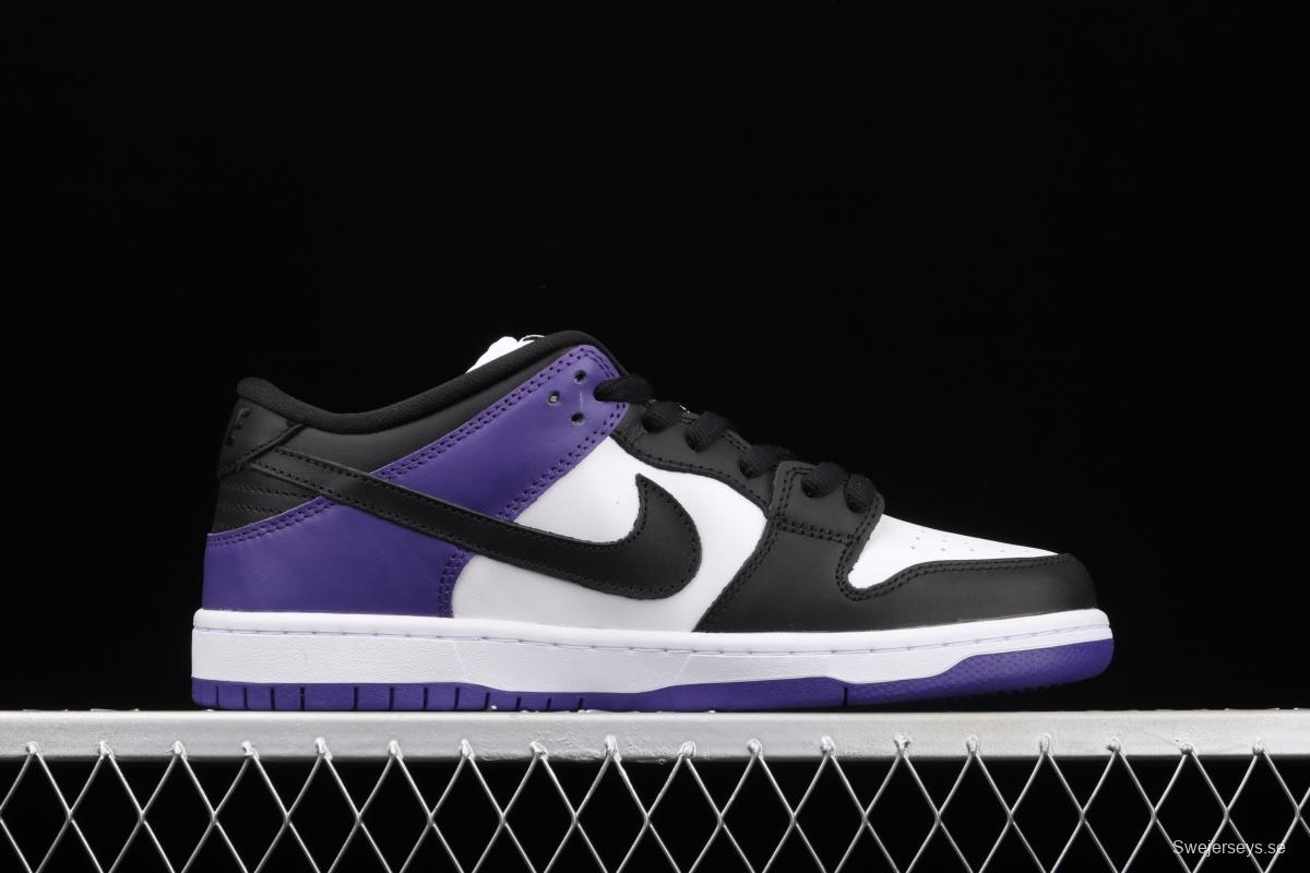 NIKE SB DUNK Low Court Purple black and purple North Carolina low-top leisure sports skateboard shoes BQ6817-500