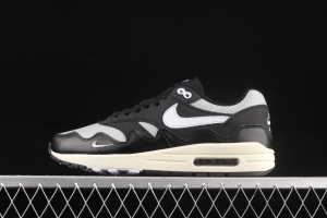 Patta x Nike Air Max 1 joint style half-palm air cushion retro running shoes DQ0299-001