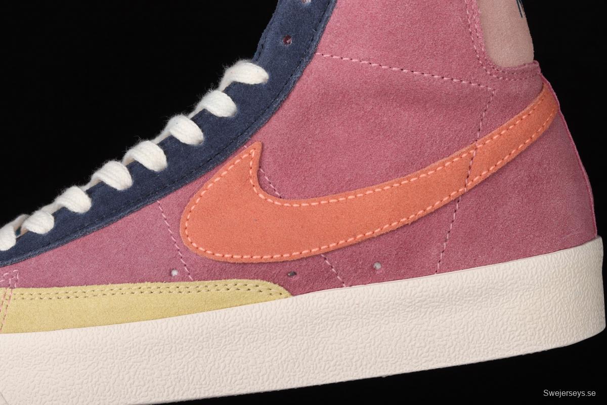 NIKE Blazer Mid'77 Vntg We Suede spliced Yuanyang high-top casual board shoes DC9179-664