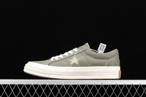 Converse One Star Sunbaked Converse washing one-star green low-top casual board shoes 164361C