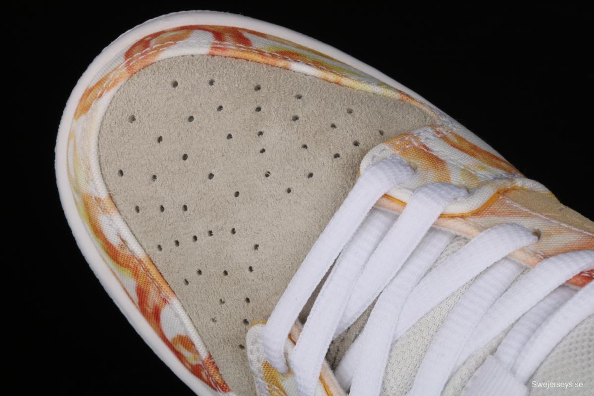 F version large box NIKE SB DUNK Low CNY joint style Chinese mandarin duck tie-dyed low-top skateboard shoes CV1628-800