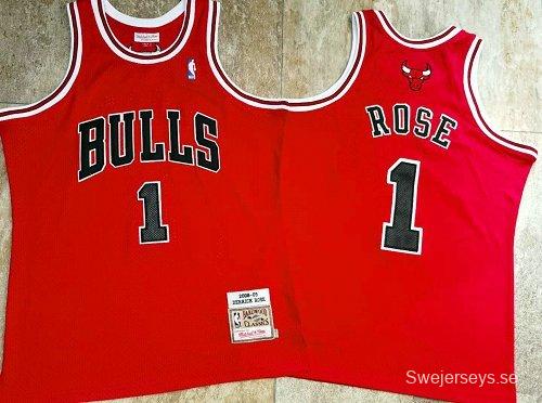 Men's Derrick Rose Red Retro Classic Team Jersey