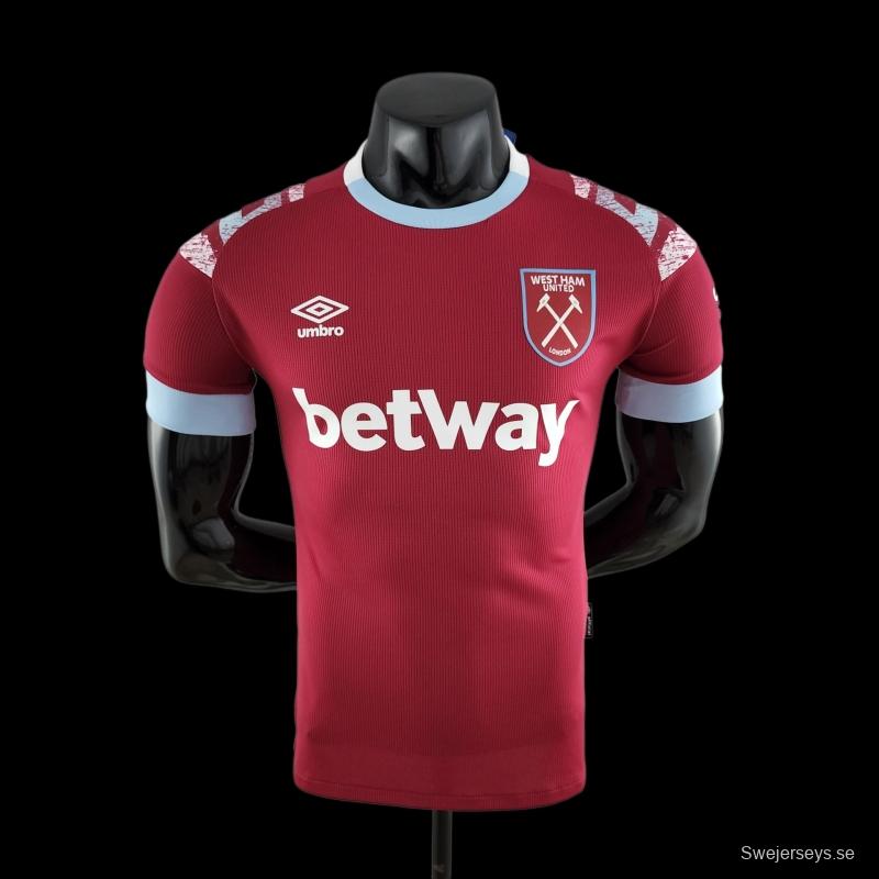 Player Version 22/23 West Ham United Home Soccer Jersey