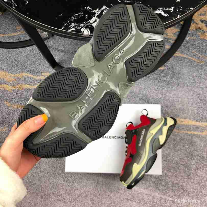 Men Balenciaga Triple-S Sneaker Black/Red