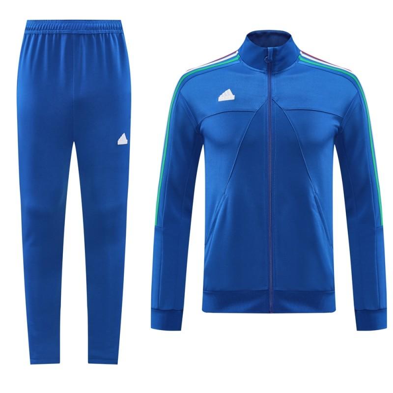 2024 Adidas Blue Full Zipper Jacket +Long Pants