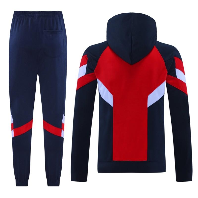 24/25 Arsenal Red/Navy Hoodie Jacket +Long Pants