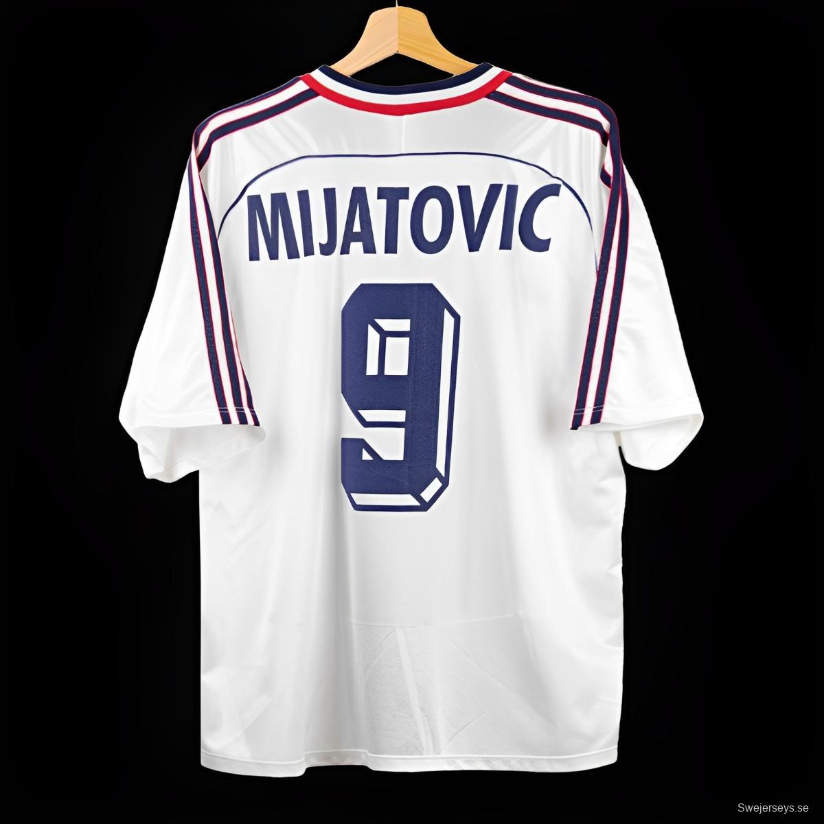 Retro 1999 Yugoslavia Away White Jersey