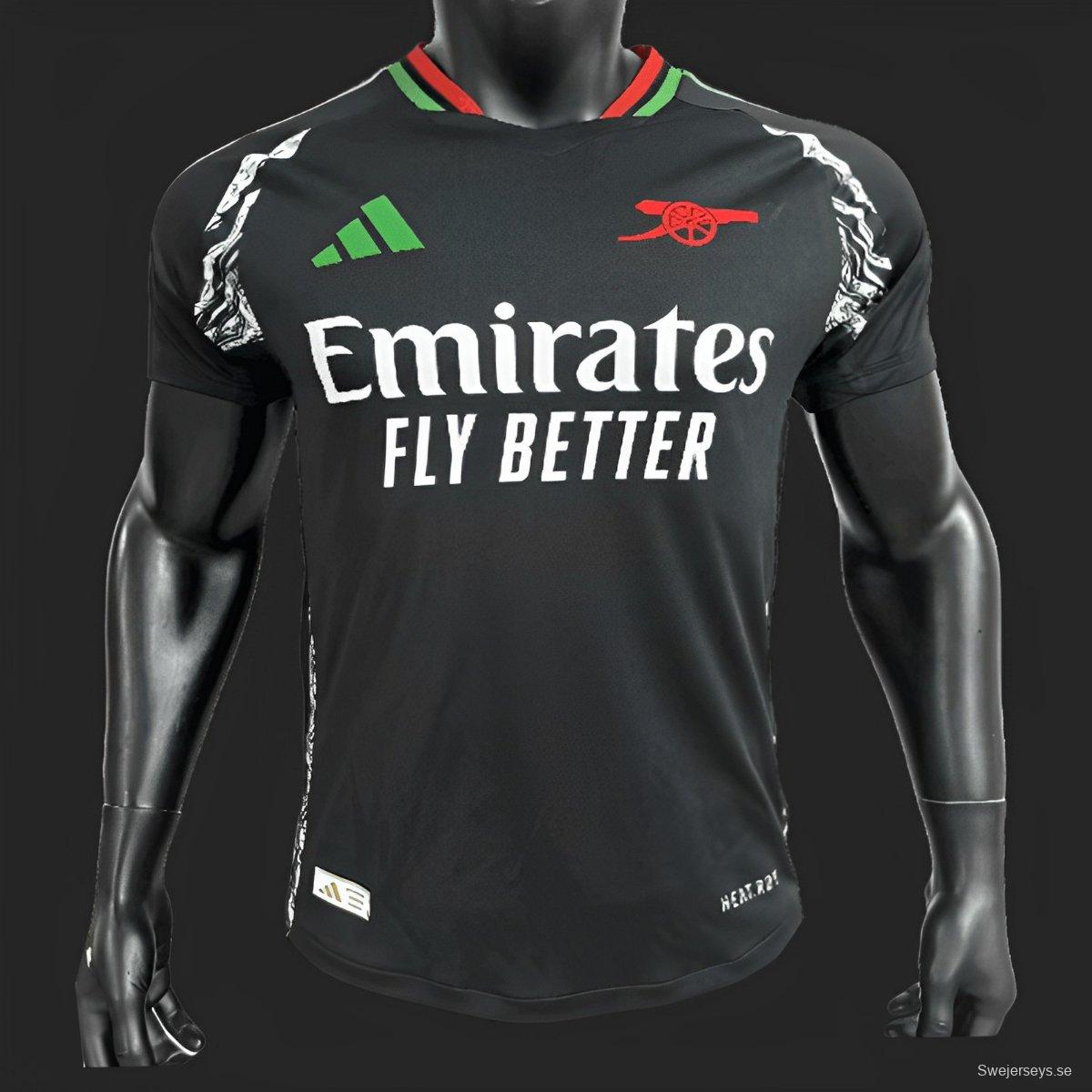 Player Version 24/25 Arsenal Away Black Jersey